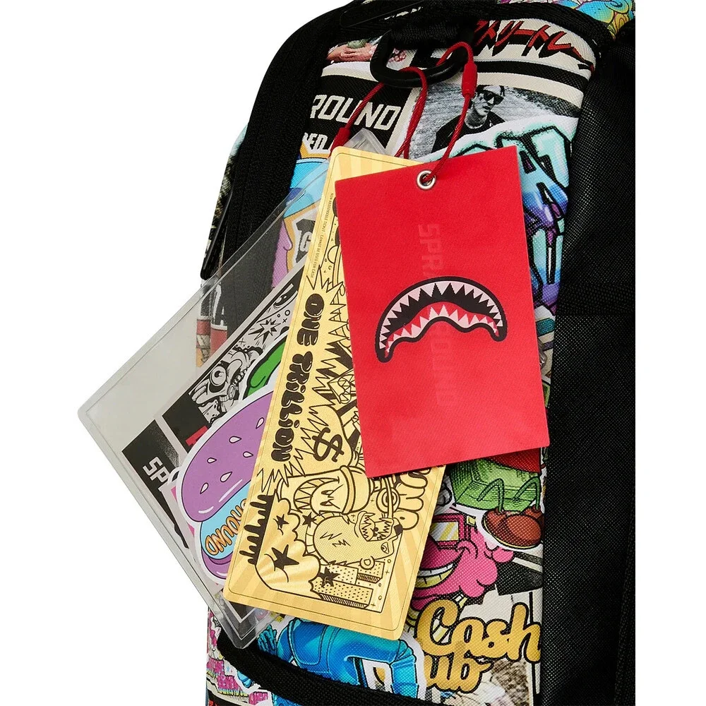 Sprayground Life's A Movie Backpack Unisex Multi Graphic Shoulder Strap SPR289